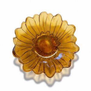 Vintage Carnival Glass Sunflower Bowl